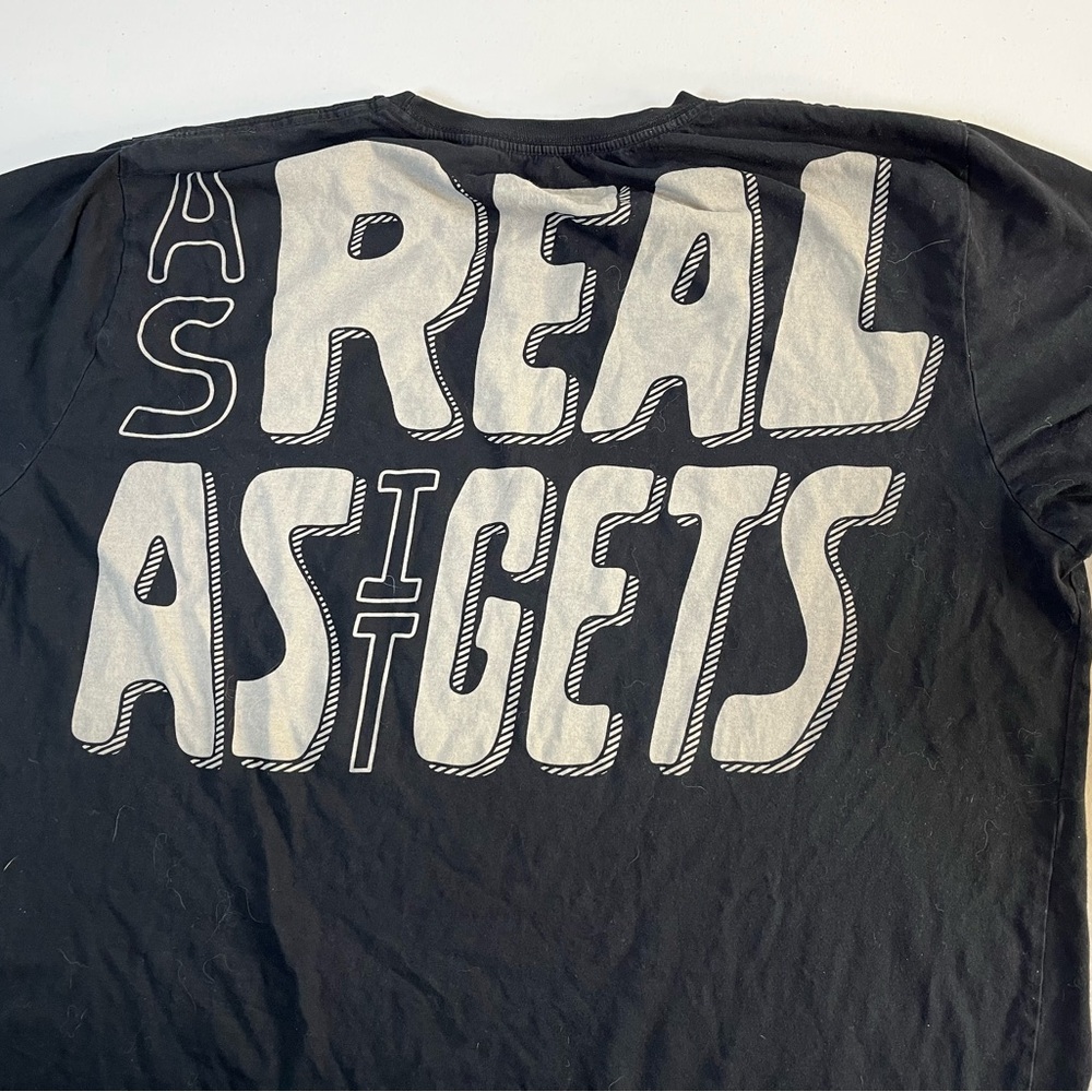 Loomstate Black Short Sleeve Tee Chipotle “as real as it gets” unisex 2X - Picture 7 of 9